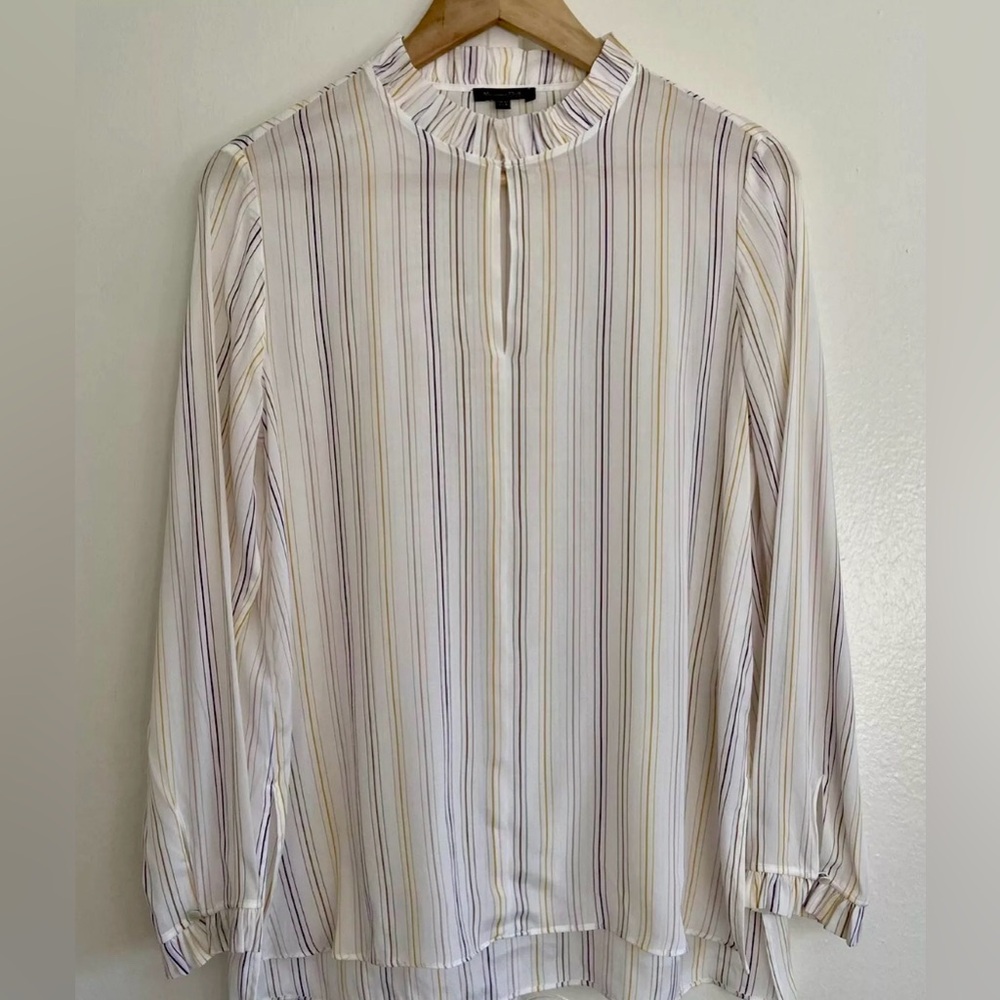 Massimo Dutti Striped Career Blouse in Size 6